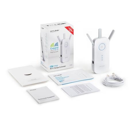 TP-Link RE450 AC1750 Universal Dual Band Range Extender, Broadband/Wi-Fi Extender, Wi-Fi Booster/Hotspot with 1 Gigabit Port and 3 External Antennas, Built-in Access Point Mode, 1750Mbps-5