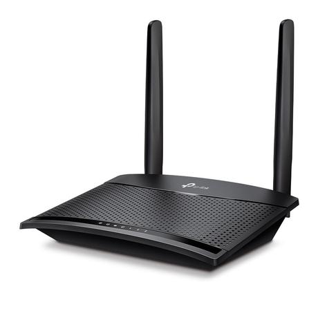 TP-Link TL-MR100 300Mbps 2.4GHz Wireless N 4G LTE, Wi-Fi N300, Plug and Play, Parental Controls, Guest Network, with Micro SIM Card Slot, WiFi Router, Black-1