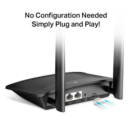 TP-Link TL-MR100 300Mbps 2.4GHz Wireless N 4G LTE, Wi-Fi N300, Plug and Play, Parental Controls, Guest Network, with Micro SIM Card Slot, WiFi Router, Black-3