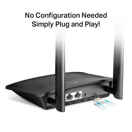 TP-Link TL-MR100 300Mbps 2.4GHz Wireless N 4G LTE, Wi-Fi N300, Plug and Play, Parental Controls, Guest Network, with Micro SIM Card Slot, WiFi Router, Black-3