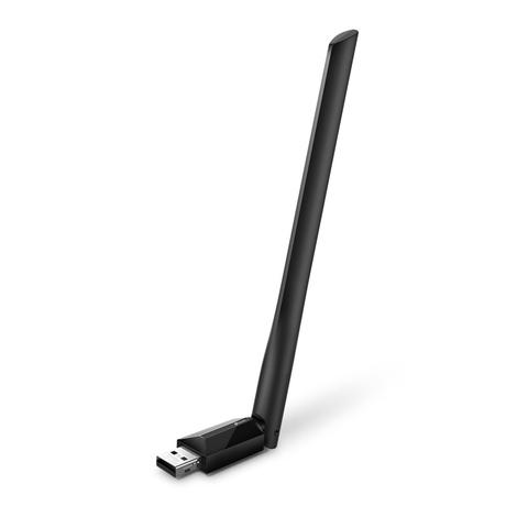 TP-Link AC600 WiFi Wireless Network USB Adapter for Desktop PC with 2.4GHz/5GHz High Gain Dual Band 5dBi Antenna Wi-Fi, Supports Windows 11/10/8.1/8/7/XP, Mac OS 10.15 and earlier (Archer T2U Plus)-0