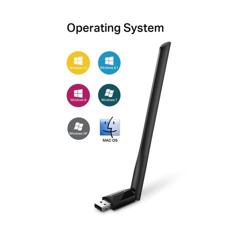 TP-Link AC600 WiFi Wireless Network USB Adapter for Desktop PC with 2.4GHz/5GHz High Gain Dual Band 5dBi Antenna Wi-Fi, Supports Windows 11/10/8.1/8/7/XP, Mac OS 10.15 and earlier (Archer T2U Plus)-3