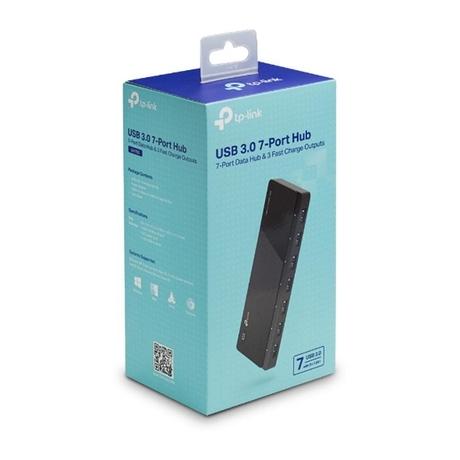 TP-Link UH700 Powered USB Hub with 7 Data Smart Charging USB 3.0 Ports, Compatible with Windows, Mac OS X and Linux Systems, 5V/1.5A Power Output (Black)-5