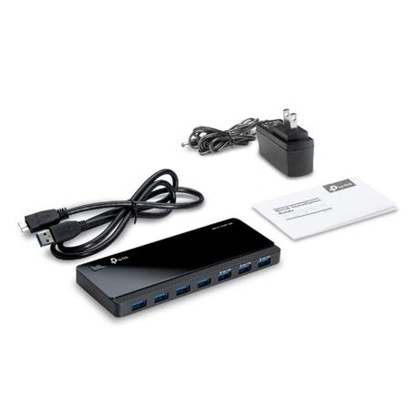 TP-Link UH700 Powered USB Hub with 7 Data Smart Charging USB 3.0 Ports, Compatible with Windows, Mac OS X and Linux Systems, 5V/1.5A Power Output (Black)-6