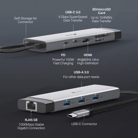 TP-Link UH9120C 9-in-1 USB-C Hub Docking Station with 4K Display Port and Power Delivery-3