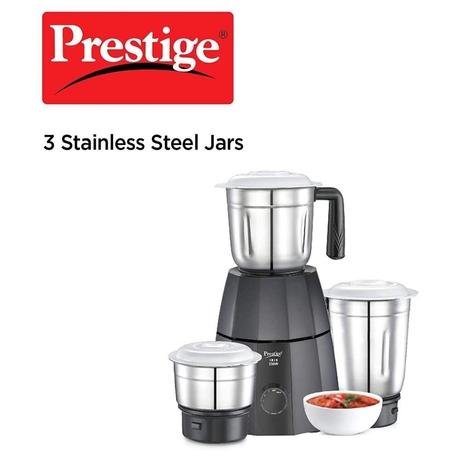Prestige Iris 550 Watts Mixer Grinder with 3 Jar (Black)-1