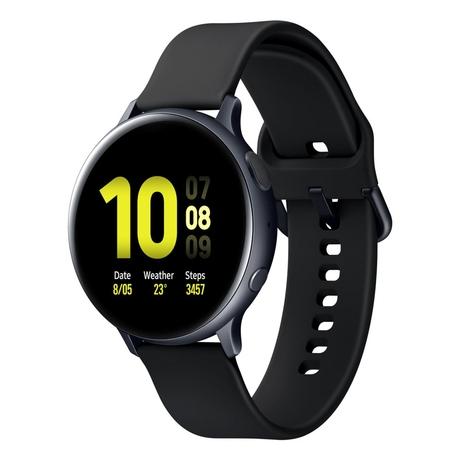 Samsung Galaxy Active SM-R820NZKA Smart Watch with Stress Tracker and  Wireless Magnetic Charger, Super AMOLED Display, with GPS, One Year  Warranty