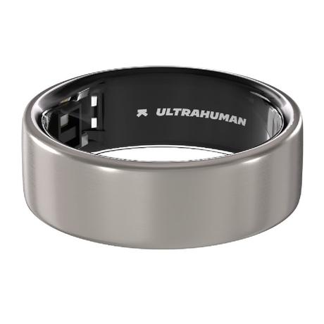 ULTRAHUMAN Ring AIR- S9 Raw Titanium- Size First with Sizing Kit - Track Sleep, Movement & Recovery Score, Workouts, HR, HRV - Up to 6 Days Battery-2