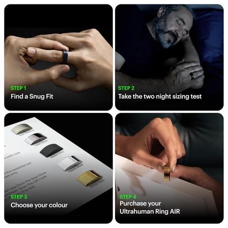 ULTRAHUMAN Ring AIR Sizing Kit, Choose from Sizes 5-14, Sizing Guide for Your Smart Wearable Ring-2
