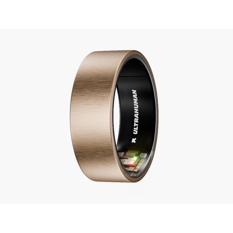 ULTRAHUMAN Ring AIR - Size 8 Brushed Rose Gold - Sleep and Fitness Tracker, Smart Ring for Men and Women, No app fee for Standard Features, Up to 6 Days Battery Life-1