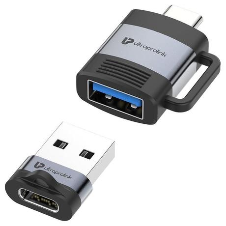 UltraProlink UL1076 USB Type C OTG to USB Type A Adapter with 3A Charge-0
