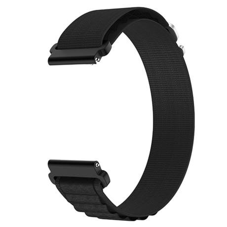 Noise 22 mm Nylon Ridge Loop Smartwatch Strap, Black