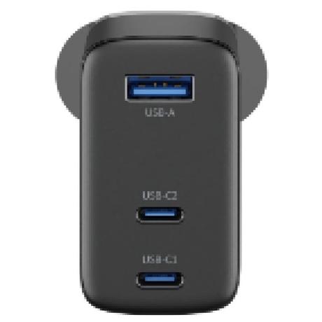 Urbn 67 W GaN 3 Port Wall Charger, Black-2