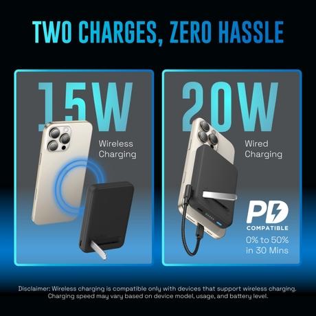 Urbn 10,000 mAh Slide Magtag Power Bank, Black-4