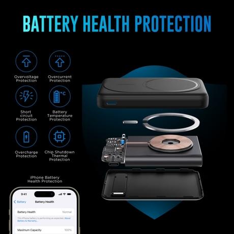 Urbn 10,000 mAh Slide Magtag Power Bank, Black-8