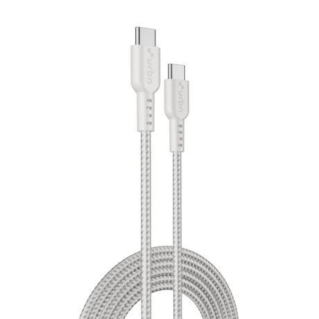 Urbn 60 W Pro Cord USB Type C to Type C Power Cable, White-0