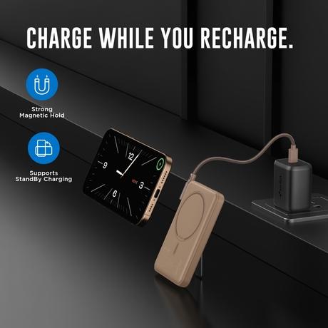 Urbn One Aero 5000 mAh Magsafe Power Bank, Mocha, UPR027-4