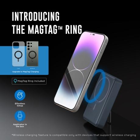 Urbn One Aero 10000 mAh Magsafe Power Bank, Blue, UPR127-6