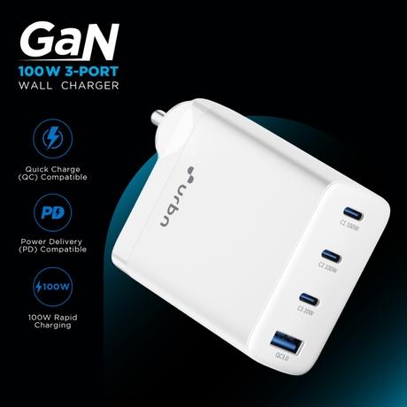 Urbn PD GaN Multi-Utility Adapter 100 W, White-4