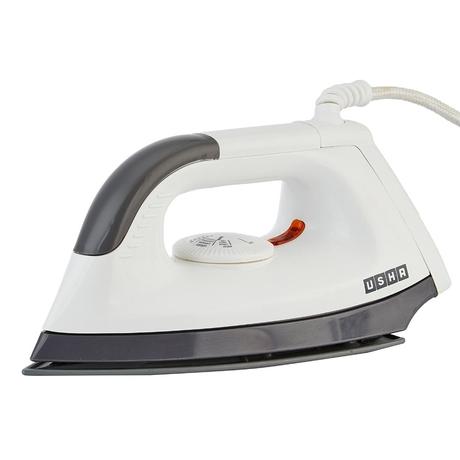 Usha 1602, 1000 Watts, Dry Iron,Shock Proof, Sole Plate Coating, Power Indicator, White-0