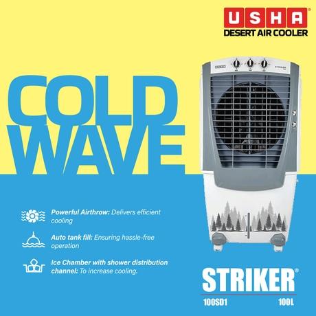 Usha STRIKER 100SD1 Desert Air Cooler, 100 Litre-2