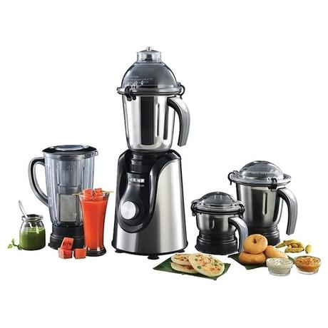 Usha Maximus Plus 800 Watt Mixer Grinder with 4 Stainless Steel Jar, Grey-7