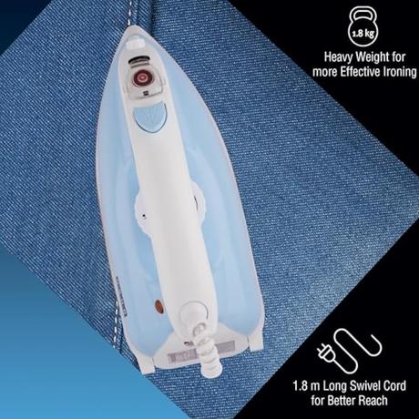 Usha Goliath Spraytech Dry Iron 1200 W, Blue & White-4