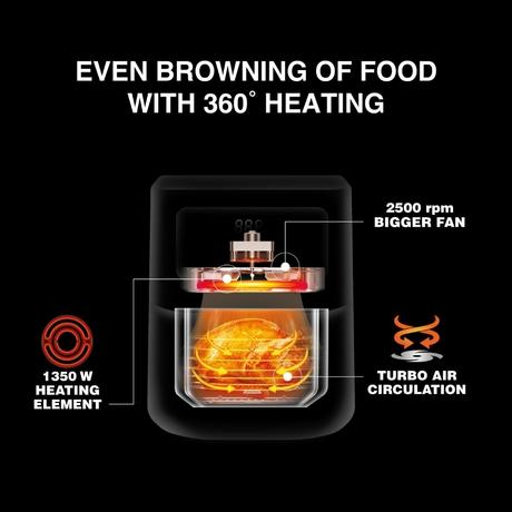 Usha Ichef 1350 Watts 4.5 L Smart Air Fryer-3