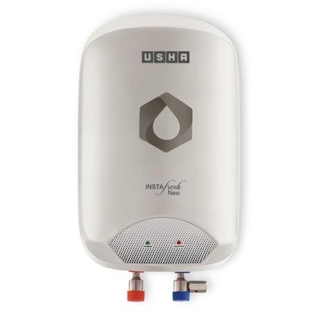 Usha Instafresh Neo 3 L Instant Water Geyser 3 kW, Copper Heating Element, Leak-Proof Tank, Rust-Proof Body, Thermal Cut-Off, White-0