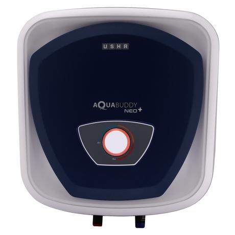 Usha AquaBuddy Neo Plus, Storage Water Geyser 20 L, Copper Heating Element, Anti-Rust Protection, White-0