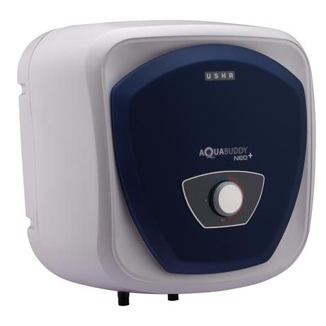 Usha AquaBuddy Neo Plus, Storage Water Geyser 20 L, Copper Heating Element, Anti-Rust Protection, White-1