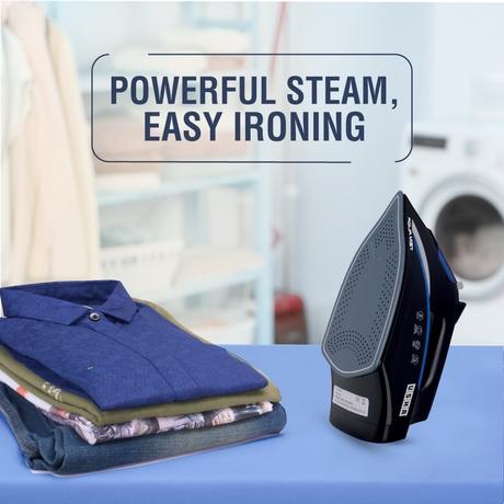 Usha Aqua Mist 2000 W Steam Iron, Black & Blue-4