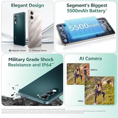 Vivo Y19e 64 GB, 4 GB RAM, Majestic Green, Mobile Phone-6