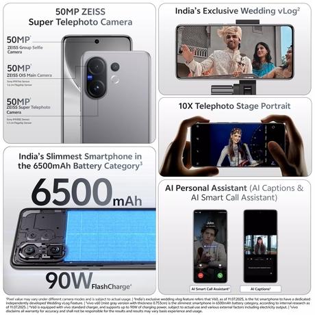 Vivo V60 256 GB, 12 GB RAM, Grey, Mobile Phone-7