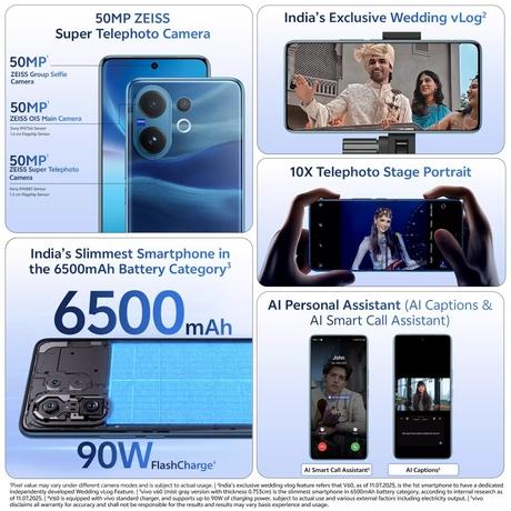 Vivo V60 512 GB, 16 GB RAM, Blue, Mobile Phone-7