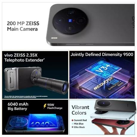 Vivo X300 256 GB, 12 GB RAM, Elite Black, Mobile Phone-7