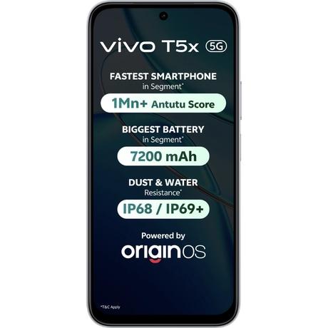 Vivo T5x 5G 256 GB, 8 GB RAM, Cyber Green, Mobile Phone-1