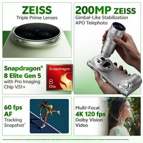 Vivo X300 Ultra 5G 512 GB, 16 GB RAM, Victory Green, Mobile Phone-2