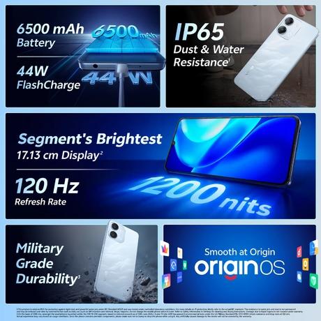 Vivo T5 Lite 5G 256 GB, 6 GB RAM, Wave Blue, Mobile Phone-1