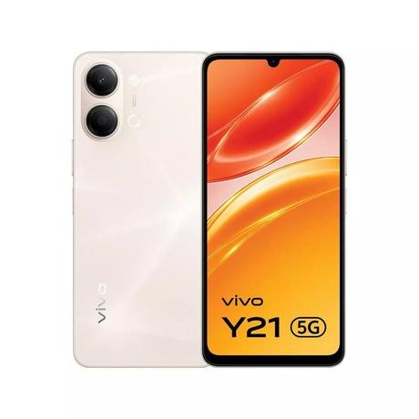 Vivo Y21 5G 64 GB, 4 GB RAM, Straw Gold, Mobile Phone-0