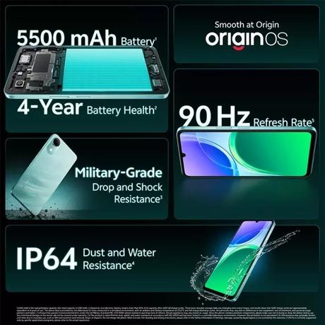 Vivo T5e 64 GB, 4 GB RAM, Blue, Mobile Phone-6