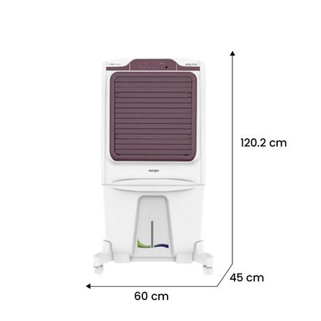 Voltas Epicool 90T Desert Cooler, 90 L, White and Red-2