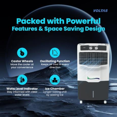 Voltas Alfa 45L Personal Cooler, White/Grey-1