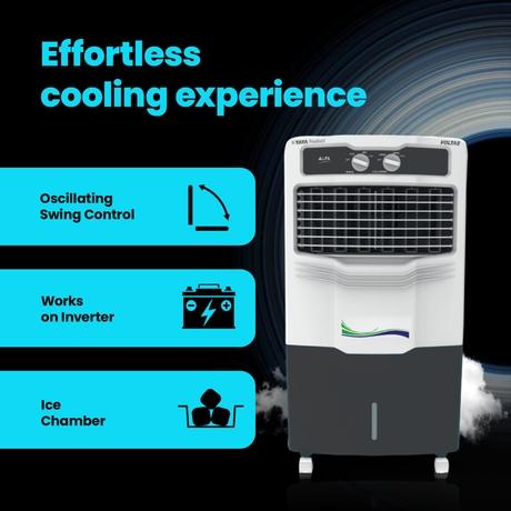 Voltas Alfa 45L Personal Cooler, White/Grey-3