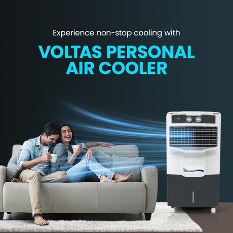 Voltas Alfa 45L Personal Cooler, White/Grey-6