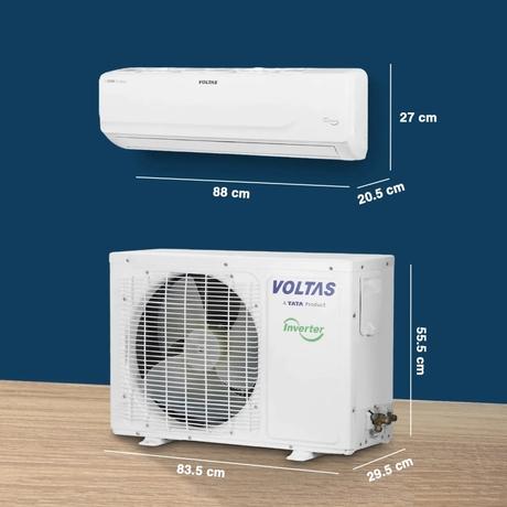 Voltas 1.5 Ton 3 Star 4-in-1 Convertible Inverter Split AC, 183V Vectra Magnum (100 percent Copper, Turbo tech, Dual temp display, Anti-Fungal, 2023 launch)-2