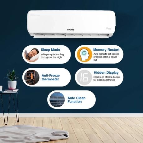 Voltas 1.5 Ton 3 Star 4-in-1 Convertible Inverter Split AC, 183V Vectra Magnum (100 percent Copper, Turbo tech, Dual temp display, Anti-Fungal, 2023 launch)-6