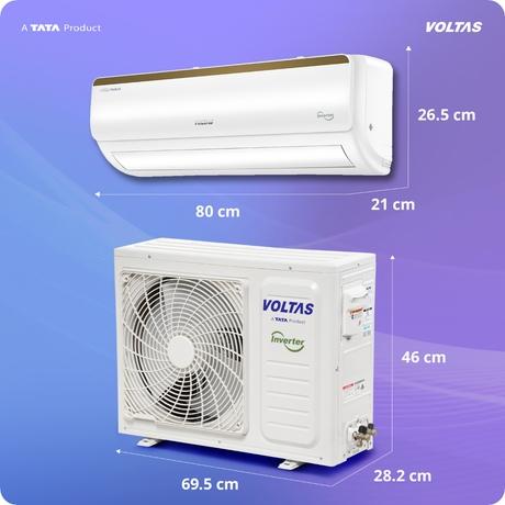 Voltas 1 Ton 3 Star Inverter Split Air Conditioner, Vertis Regal Magnum-10