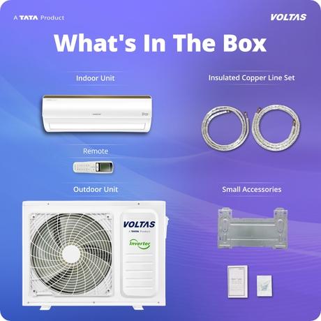 Voltas 1 Ton 3 Star Inverter Split Air Conditioner, Vertis Regal Magnum-7