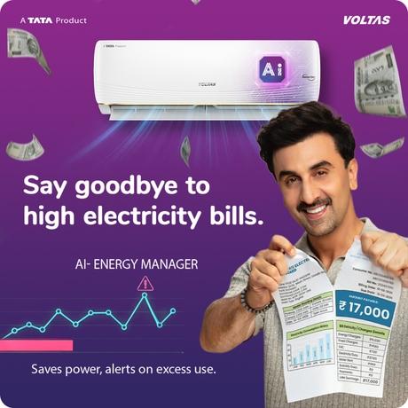Voltas 1.5 Ton 3 Star Inverter Split Air Conditioner, Vertis Ai Zest Gold-18